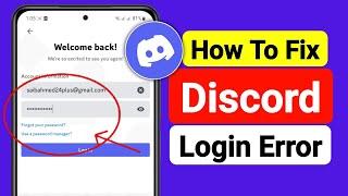 How to Fix Login Error in Discord Mobile  Fix Discord Sign in Problem