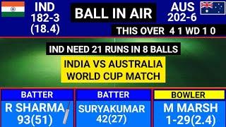 India Vs Australia World Cup 2024 Match Score & Commentary  IND vs AUS Match Scorecard