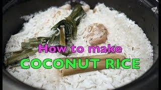 How to make Nasi Lemak Rice in a Rice Cooker  Coconut Rice  Recipe In Description