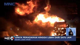 Truk Tangki Pertamina di Ngawi Meledak dan Terbakar Hebat di Ruas Tol - LIS 2606