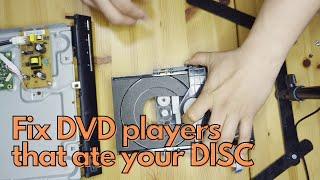 How to repair DVD players that cannot eject disc