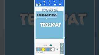 Ternyata ini rahasia bikin efek teks terlipat di aplikasi android - Pixellab #pixellab #shorts