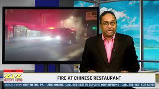 Fire at Chinese Restaurant   ZIZ Midday News - January 13 2021