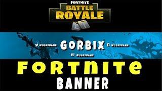 Free Fortnite Youtuber Banner PSD Templates  EASY & FREE Download  Photoshop cc & cs6