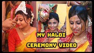 My Traditional Haldi Video  Bengali Wedding Rituals  Monoswita Weds Anirban  Glam With Me