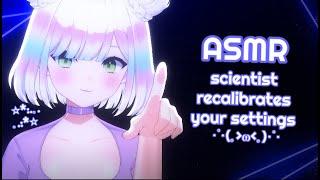 ASMR recalibrating you for sleep  typingbuttonsetc.   roleplay 3DIObinaural #asmr