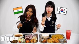 Korean vs Indian Teen SWAP THEIR SCHOOL LUNCH