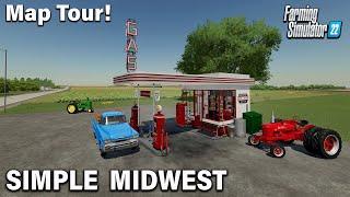 “SIMPLE MIDWEST” FS22 MAP TOUR  NEW MOD MAP  Farming Simulator 22 Review PS5.