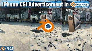 How to Make Easy and Trending iPhone CGI Advertisement in Blender Tutorial