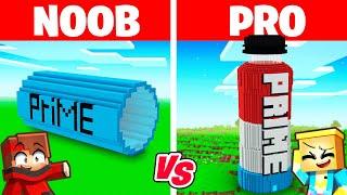 NOOB vs PRO  MAISON dans une BOISSON sur Minecraft 