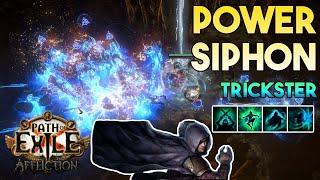 3.23 Power Siphon Build  Trickster  Affliction  Path of Exile 3.23