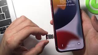 Как вставить SIM карту в iPhone 13  Открытие слота под СИМ карту на iPhone 13