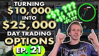 Turning $10000 into $25000 Day Trading Options  Ep. 21 SNOW 