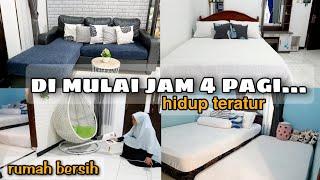 OH BEGINI⁉️RUTINITAS DARI JAM 4 PAGI‼️TIPS AGAR RUMAH SELALU BERSIH DAN RAPI@Zulaikhapratiwy