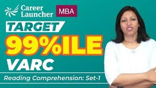 VARC for CAT & other MBA Exams  Reading Comprehension 01 Target 99%ile in VARC