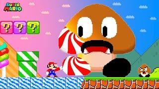 Super Mario Bros. But When Mario Touches Everything Turns Into Candy