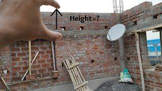 height between lintel and slab bottom