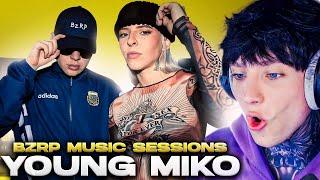 REACCIONANDO a YOUNG MIKO  BZRP Music Sessions #58