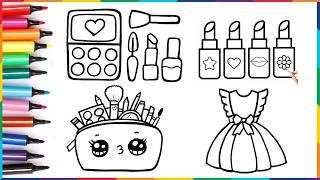 Drawing And Coloring Makeup  Drawings For Kids and toddlers