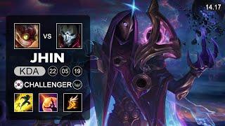 Jhin vs Ziggs ADC - KR Challenger - Patch 14.17 Season 14