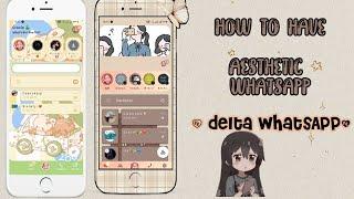 How to have aesthetic WhatsApp delta WhatsApp  minimalis & cute 