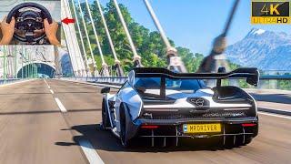 1100HP McLaren Senna -   Forza Horizon 5  Steering Wheel Gameplay