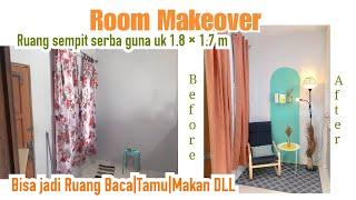 makeover ruang sempit serba guna  make over ruang tamu  ala Amie Jja