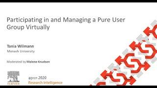 Participating in and Managing a Pure User Group Virtually  #PRCN2020