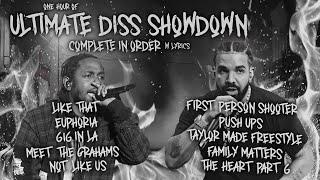 Drake vs. Kendrick Lamar The Ultimate Diss Track Showdown  Full Playlist in Order  w Lyrics