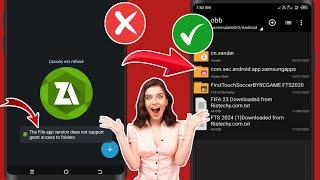 Restriction daccès au dossier Obbdata  ce dossier a une restriction daccès Android Zarchiver 2024