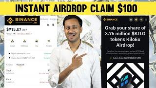 Binance Web3 Wallet Airdrop  Kiloex Binance Campaign  New Binance Web3 Wallet Airdrop #binance