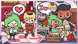 Ugly waitress love handsome businessman  Toca Boca  Sad Story  Toca Life World 