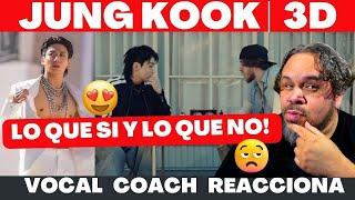 JUNG KOOK 3D  VOCAL COACH REACCIONA #jungkook #jungkook3d