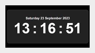 Digital Clock Using HTML CSS & JavaScript