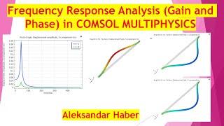 Frequency Response Analysis Gain and Phase in COMSOL Multiphysics