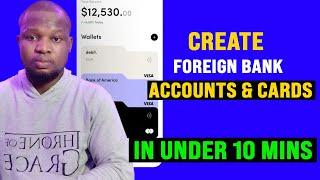 How to Create Foreign Bank Accounts And Cards in Nigeria  Get Virtual Dollar Card to Pay Online