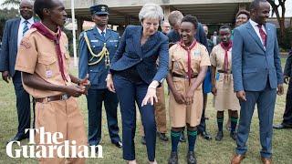 Theresa May dances again as she wraps up Africa trip