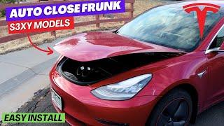 How to Auto-Close Your Tesla S3XY Frunk Simple & Affordable DIY
