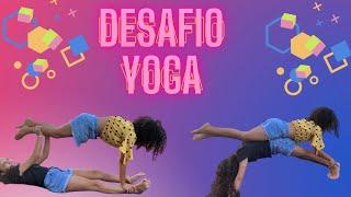 DESAFIO DO YOGA na cama elástica com a amiga