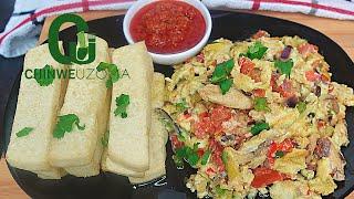 POPULAR Nigerian Breakfast Recipe - Yam & Egg Sauce - Chinwe Uzoma Kitchen