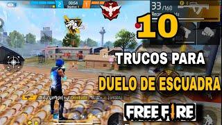 TOP 10 DE TRUCOS *SECRETOS* PARA DUELO DE ESCUADRAS EN FREE FIRE LLEGARAS A HEROICO