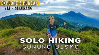 Solo Hiking Gunung Bismo via Sikunang - 2 Jam Trekking Dapat 5 Puncak Full Track