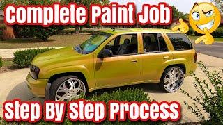 Outrageous 3-Stage Pearl Complete Paint Job From Start To Finish CHEVY TRAILBLAZER SS PROJECT BUILD