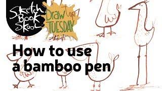 How to use a bamboo pen