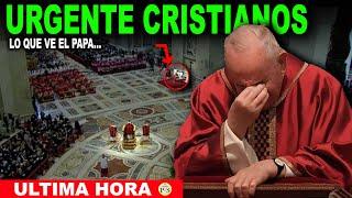 CON URGENCIA EL PAPA HACE ESTE LLAMADO A LOS MILLONES DE CRISTIANOS EN ESTE MOMENTO