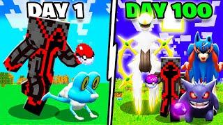 I SURVIVED 100 DAYS IN SINGLEPLAYER MINECRAFT PIXELMON