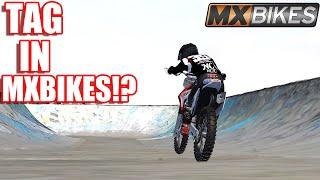 PLAYING TAG IN MXBIKES ON A SKATEPARK??
