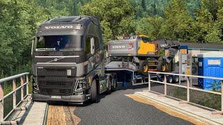 Maneuvering Massive Truck Through Narrow Streets Of Germany  #ets2 1.50