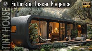 EXPLORE 15 FUTURISTIC TUSCAN-INSPIRED TINY HOUSE DESIGNS  Black Tiny House Exteriors & Interiors