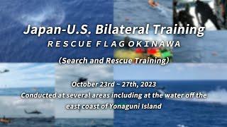 Japan-U.S. Bilateral Training Rescue Flag Okinawa